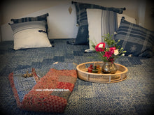 Load image into Gallery viewer, White Kutch Handwoven Cushion Large
