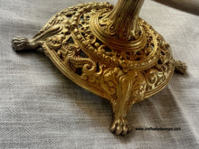 Load image into Gallery viewer, Greek statue Brass footed Fruit Bowl
