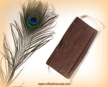 Load image into Gallery viewer, Brown Mangalgiri Reversible Mask
