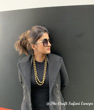 Load image into Gallery viewer, Gold 2 layer Dholki necklace
