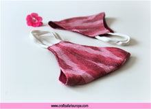 Load image into Gallery viewer, Ikkat Pink Reversible Mask

