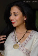 Load image into Gallery viewer, Off White Angaraka Neck Kurti
