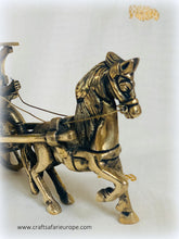 Load image into Gallery viewer, Brass Horse and Carriage Ornament
