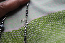 Load image into Gallery viewer, Silver Black  Beaded Anklets
