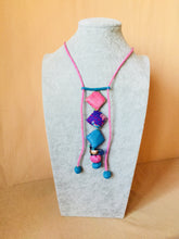 Load image into Gallery viewer, Multicoloured Kantha Bead Long Necklace

