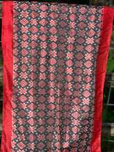 Load image into Gallery viewer, Red and Grey Ikkat Scarf
