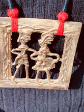 Load image into Gallery viewer, Dhokra Red and Black Coin Necklace
