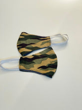 Load image into Gallery viewer, Reversible Kids Camoflauge mask