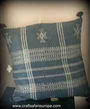 Load image into Gallery viewer, Large Kutch Indigo Cushion Cover