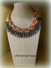 Load image into Gallery viewer, Boho Yellow Lilac threaded Necklace