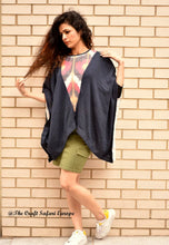 Load image into Gallery viewer, Navy Blue Kaftan  Top