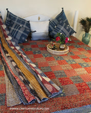 Load image into Gallery viewer, Deserts of Kutch Indigo Cushion Cover
