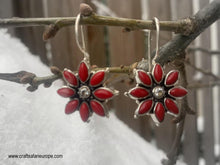 Load image into Gallery viewer, Sterling Silver Coral Earring

