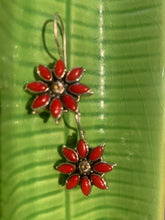 Load image into Gallery viewer, Sterling Silver Coral Earring
