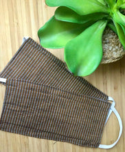 Load image into Gallery viewer, Brown Mangalgiri Reversible Mask

