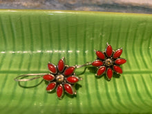 Load image into Gallery viewer, Sterling Silver Coral Earring

