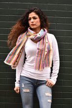 Load image into Gallery viewer, Multicoloured Kantha Scarf