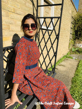Load image into Gallery viewer, Ajrakh Swing Dress