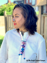 Load image into Gallery viewer, Multicoloured Kantha Bead Long Necklace
