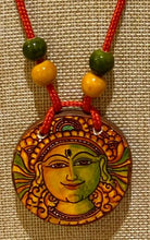 Load image into Gallery viewer, Kerala Mural Necklace Earring Set
